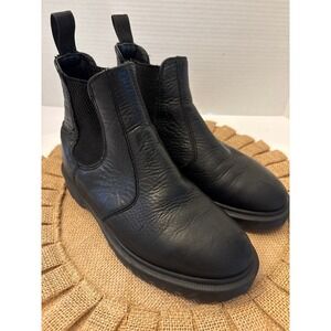 Dr Martens 2976 Black Leather Chelsea Boots Womens Size 6 UK 37 EU